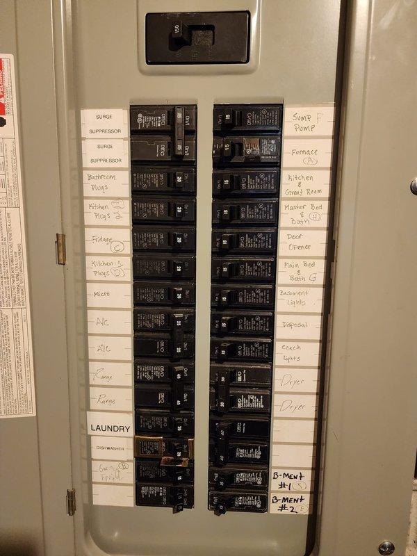 Successfully installed a Briggs & Stratton 22kW standby generator with a 150-amp automatic transfer switch at residential property. Installation included complete electrical integration with existing main service panel, proper circuit identification and labeling, transfer switch wiring to essential home circuits including HVAC, kitchen appliances, lighting, and basement systems. All required financing documentation was completed and signed on-site, with identification verification on file.