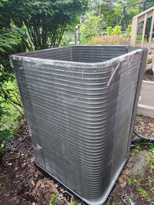 Completed annual Worry Free Service Agreement cooling maintenance on a one-year-old residential air conditioning system. Performed comprehensive AC tune-up including inspection of condenser unit, compressor assembly, refrigerant lines, and electrical connections. All components found operating within normal parameters with evaporator coils, heat exchanger fins, and outdoor condenser unit showing good condition for system age.