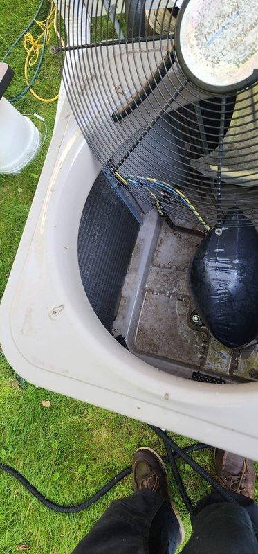Completed scheduled HVAC maintenance tune-up on Bryant cooling system. Performed comprehensive inspection of outdoor condenser unit, verified proper operation of compressor and fan motor, cleaned condenser coils, and confirmed system is functioning correctly with no issues identified.