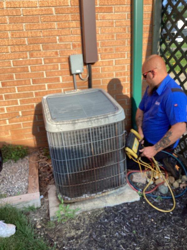 Conducted comprehensive estimate for replacement of 22-24 year old UNICO air conditioning system currently located in attic. Performed diagnostic evaluation of existing unit using manifold gauges to assess system performance and refrigerant status. System operates continuously but exhibits diminished cooling capacity due to age and lack of maintenance over past 19 years, including absence of fan and motor servicing. Current system utilizes obsolete refrigerant that is no longer compliant with current regulations.

Evaluated attic installation conditions and documented 23-year-old ductwork system. Assessed thermal efficiency concerns related to attic placement, noting exposure to extreme temperature fluctuations affecting overall system performance and energy consumption. Inspected existing electrical service panel and breaker configuration to determine compatibility requirements for replacement equipment.

Documented outdoor condenser unit condition and surrounding installation area. R