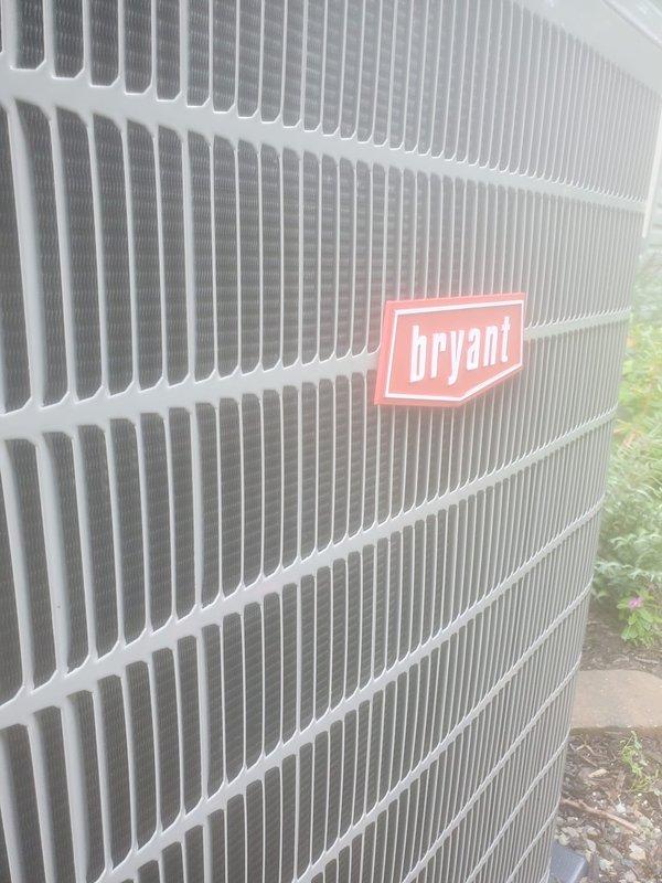 Completed scheduled preventive maintenance on Bryant residential air conditioning system. Performed comprehensive inspection of outdoor condenser unit, verifying proper operation and condition of cabinet, louvers, and external components. Inspected indoor evaporator coil assembly and drain pan system in attic space, confirming compressor operation and refrigerant line connections. Observed condensate drainage and verified drain pan functionality. System tested and operating within normal parameters upon completion of maintenance service.