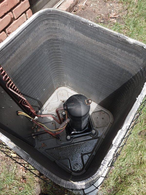Responded to no cooling complaint on 11-year-old residential air conditioning system. Connected manifold gauges to outdoor condensing unit and performed diagnostic evaluation of refrigerant pressures and system operation. System evaluated and customer advised of findings.