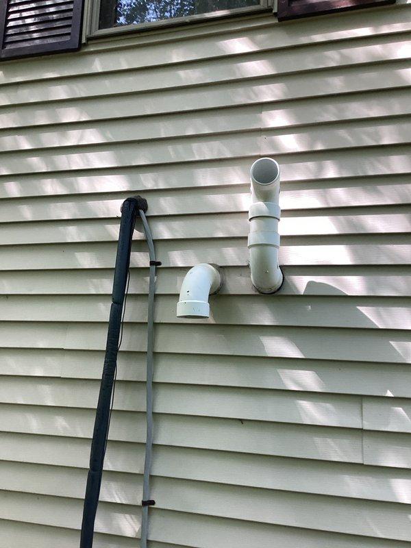 Provided estimate for complete HVAC system replacement at residential property with early 1990s equipment. Current furnace operational but air conditioning unit not functioning. Assessed existing natural gas furnace and AC condenser unit located at exterior of home, documented existing PVC venting configuration and electrical connections for replacement specifications.