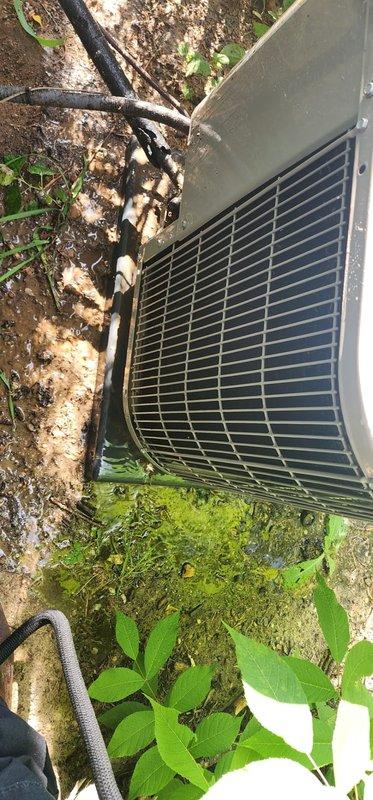 Completed scheduled AC maintenance on outdoor condenser unit. Inspected fan assembly, electrical connections, and refrigerant lines. Cleaned debris from unit interior and verified proper operation of all components. Unit operating within normal parameters.