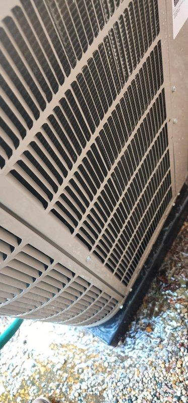 Completed preventive maintenance on residential split-system air conditioning unit. Performed comprehensive inspection of outdoor condensing unit and indoor air handler components, including compressor, refrigerant lines, evaporator coil assembly, and condensate drain pan. All equipment components found operating within normal parameters with typical wear patterns consistent with regular system operation.