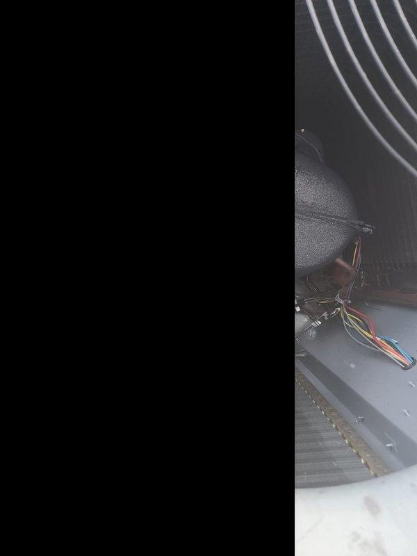 Responded to no-cooling complaint on residential air conditioning system. Upon inspection, found 10+ year old unit with evaporator coil and condenser requiring assessment. Performed system diagnostics including refrigerant level check, electrical connections inspection, and airflow evaluation. Cleaned condenser unit exterior and documented equipment condition with photos showing internal evaporator coil assembly and outdoor condenser unit configuration for customer records and future service recommendations.