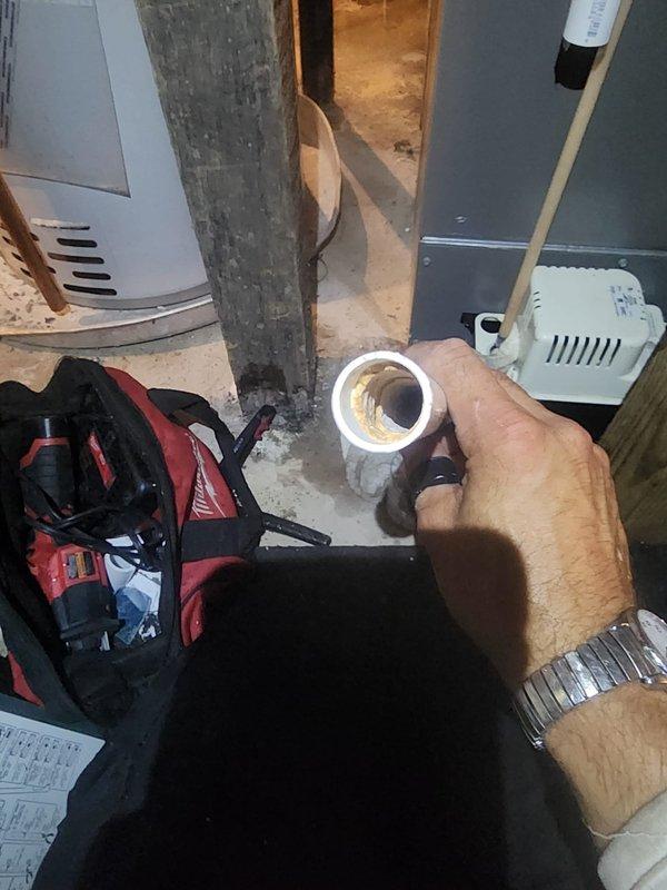 Responded to no cooling call on residential AC unit displaying error codes 1-5. Upon arrival, inspected system and documented equipment nameplate information and current installation conditions in unfinished basement mechanical room. Diagnosed multiple fault codes indicating potential issues with system operation requiring further troubleshooting of control board, sensors, and refrigerant circuit to determine root cause and restore cooling function.