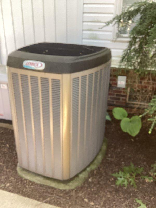 Responded to AC system with no refrigerant charge. Upon inspection, found evaporator coil failing and system completely empty. Recharged system and documented outdoor condenser unit and indoor furnace/air handler installation. Customer advised of evaporator coil condition requiring replacement within 3-5 years.