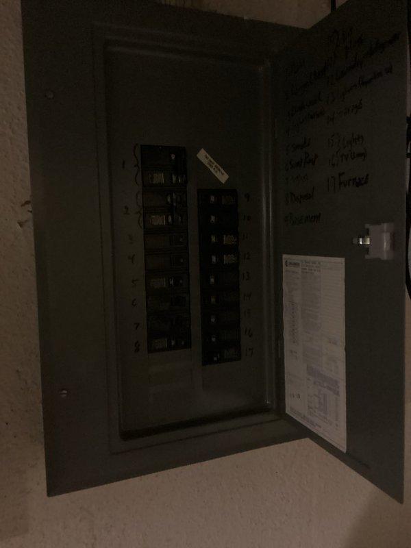 Completed HVAC system evaluation for a 12-year-old residential unit that experienced blower motor failure due to a power outage. Documented existing furnace installation, electrical panel configuration, and overall system condition with photographs to provide comprehensive replacement estimate for aging equipment that has reached the end of its expected service life.