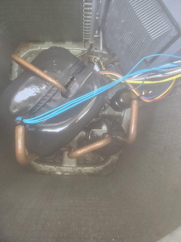 Performed comprehensive preventative maintenance on a two-year-old residential air conditioning system. Conducted complete system inspection including visual assessment of outdoor condenser unit, verified proper operation of compressor and motor components, checked refrigerant levels and line connections, inspected electrical connections and control wiring, and examined evaporator coil condition. All components found operating within normal parameters with no deficiencies noted. System is functioning properly and ready for continued service.