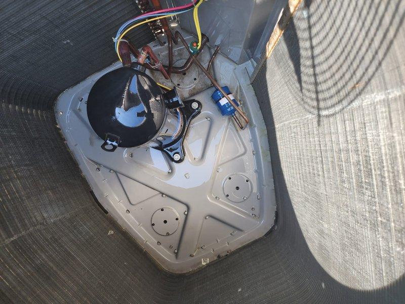 Completed scheduled cooling system maintenance on residential air conditioning unit. Performed comprehensive inspection of outdoor condensing unit and associated components including condensate pump assembly, verified proper operation of all electrical connections and wiring, checked refrigerant lines and ductwork connections. System found operating within normal parameters with no repairs required at this time.