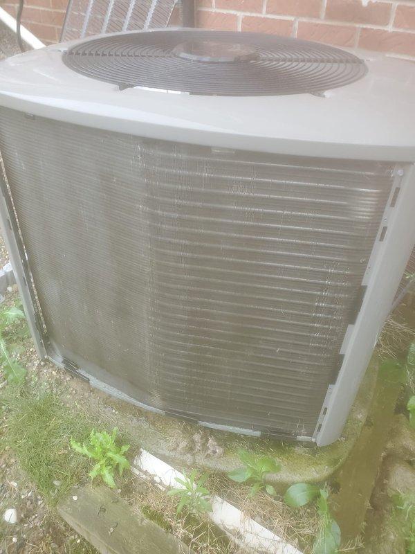Completed scheduled cooling season preventive maintenance on residential air conditioning system. Inspected outdoor condenser unit, verified proper operation of compressor and fan motor, and examined evaporator coil compartment where condensate drainage and moisture management were confirmed functioning normally. All system components found operating within manufacturer specifications with no immediate service needs identified.