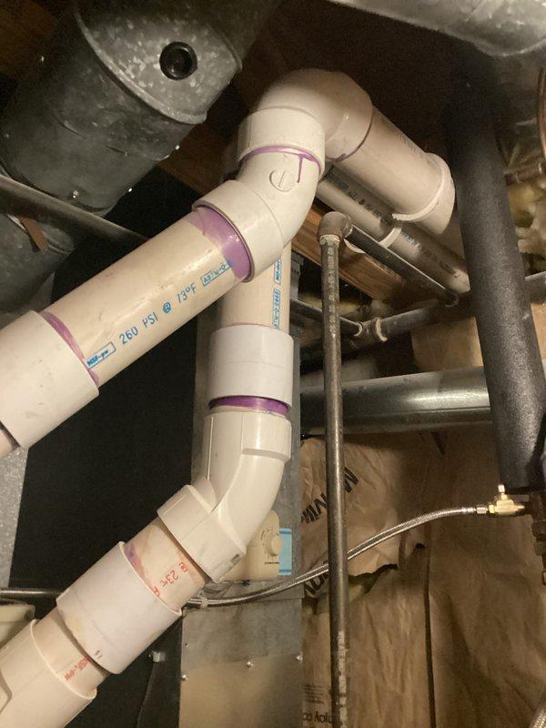 Completed comprehensive estimate for furnace replacement on 2007 unit experiencing blower motor failure. Documented existing HVAC system configuration including furnace, whole-house humidifier, PVC venting with pressure ratings, copper refrigerant lines, and associated ductwork. Provided replacement options and recommendations for new equipment installation to restore heating functionality.