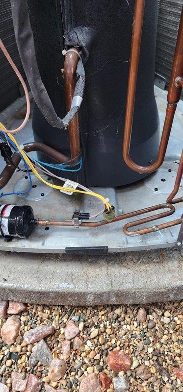 Completed preventive maintenance tune-up on two 8-year-old outdoor AC units. Inspected compressors, refrigerant lines, electrical connections, and capacitors on both systems. All copper piping, wiring harnesses, and mounting hardware examined and found in operational condition with normal weathering for age. Systems tested and confirmed operational.
