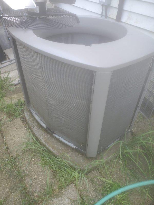 Completed comprehensive AC tune-up and maintenance on residential air conditioning system. Performed thorough inspection of outdoor condenser unit and indoor air handler components, including blower assembly evaluation. Checked refrigerant levels, electrical connections, and system operation. Cleaned condenser coils and verified proper airflow through both indoor and outdoor units. All components found operating within normal parameters with no active leaks detected at time of service visit.
