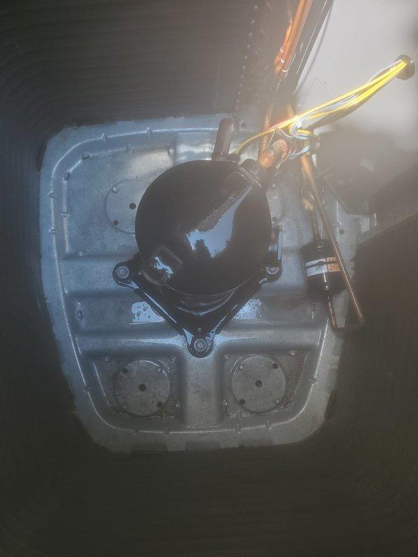 Completed routine cooling season maintenance on residential split system air conditioning unit. Performed comprehensive inspection of outdoor condenser unit and indoor air handler components, including refrigerant lines, compressor operation, condensate drain pan, and all accessible system components. All equipment found operating within normal parameters with no deficiencies noted at time of service.