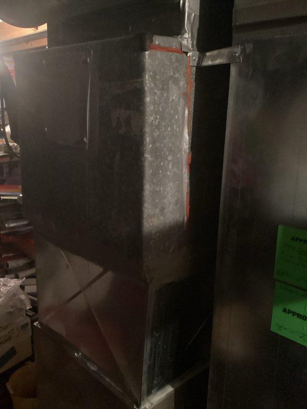 Provided estimate for complete HVAC system replacement of 34-year-old non-operational air conditioning unit and air handler located in basement mechanical room. Assessment revealed aged equipment with significant deterioration, moisture accumulation on air handler cabinet, and overall system failure requiring full replacement rather than repair.