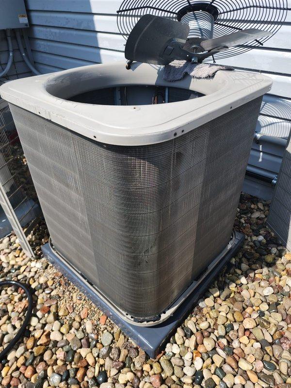 Completed scheduled preventive maintenance on residential air conditioning system. Performed comprehensive tune-up including inspection of indoor evaporator coil, compressor unit, refrigerant lines, electrical connections, and outdoor condenser unit. System tested and verified operating properly with all components functioning within normal parameters.
