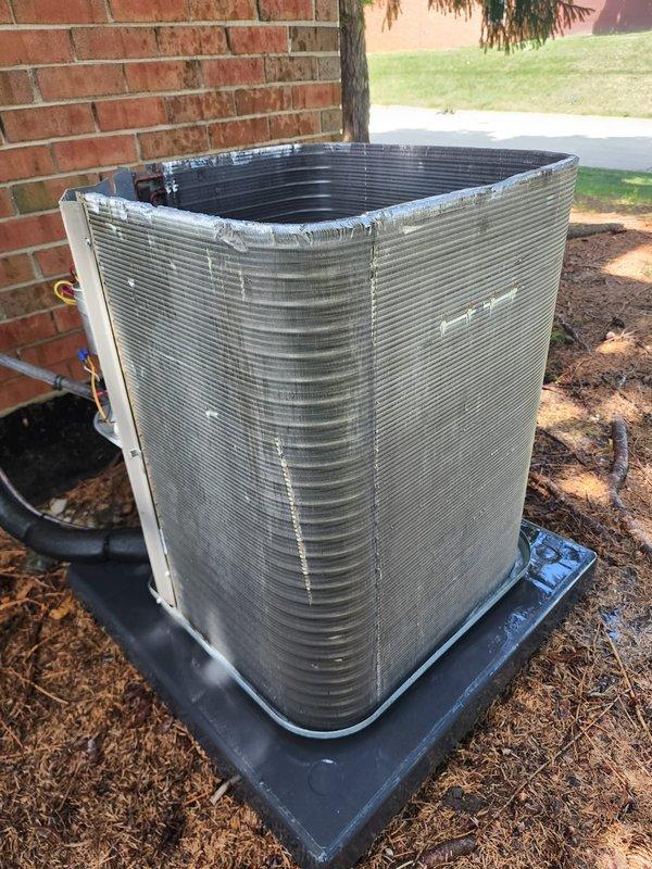 Completed preventative maintenance inspection on residential split-system air conditioning unit. Performed comprehensive examination of outdoor condenser unit, verifying proper operation of compressor, condition of copper refrigerant lines, and integrity of condenser coil fins. Inspected interior evaporator components, including blower motor assembly and heat exchanger coils. All electrical connections checked and found secure. Unit operating within normal parameters with no deficiencies noted at time of service.