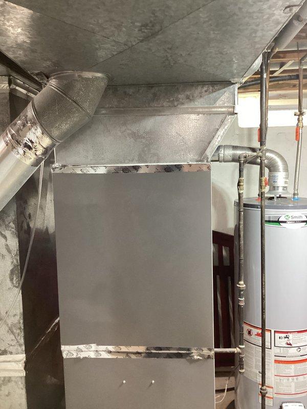 Completed HVAC replacement estimate for non-operational air conditioning system. Evaluated existing basement mechanical room installation including air handler unit, ductwork configuration, and electrical service panel to determine replacement requirements and verify account information for equipment upgrade proposal.