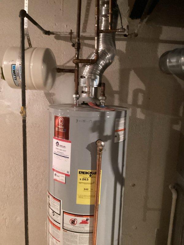 Provided estimate for water heater replacement due to tank leaking from bottom. The existing 10-year-old unit has reached end of service life with active leak at base requiring full replacement. Installation scheduled for early next week with estimated completion timeframe of 10-12 hours.