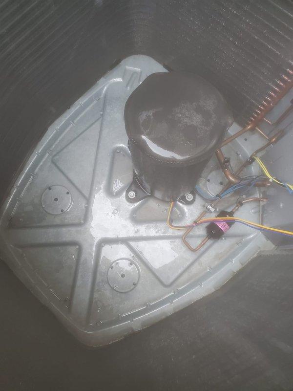 Completed annual preventative maintenance on residential cooling system. Performed comprehensive tune-up including inspection of outdoor condenser unit, verified proper operation of fan motor and compressor, checked refrigerant levels, cleaned coils, and inspected electrical connections and wiring. System tested and confirmed operating within normal parameters with no deficiencies noted.