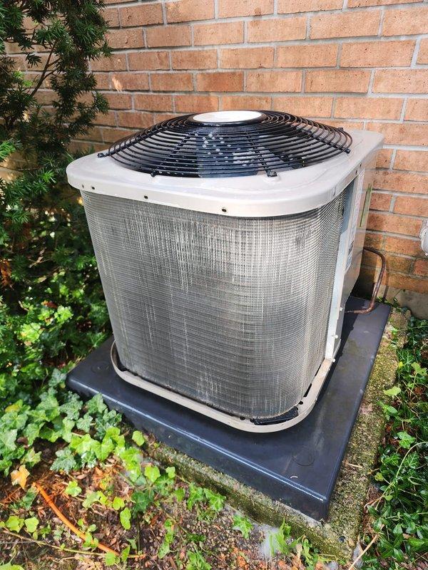 Completed scheduled preventive maintenance on residential split-system air conditioning unit. Performed comprehensive inspection of outdoor condenser unit, confirming proper operation of fan motor and compressor. Verified refrigerant lines intact with no visible leaks or damage. Inspected indoor air handler assembly, checking evaporator coil condition, blower operation, and electrical connections. All components found operating within normal parameters. System tested and confirmed cooling properly.