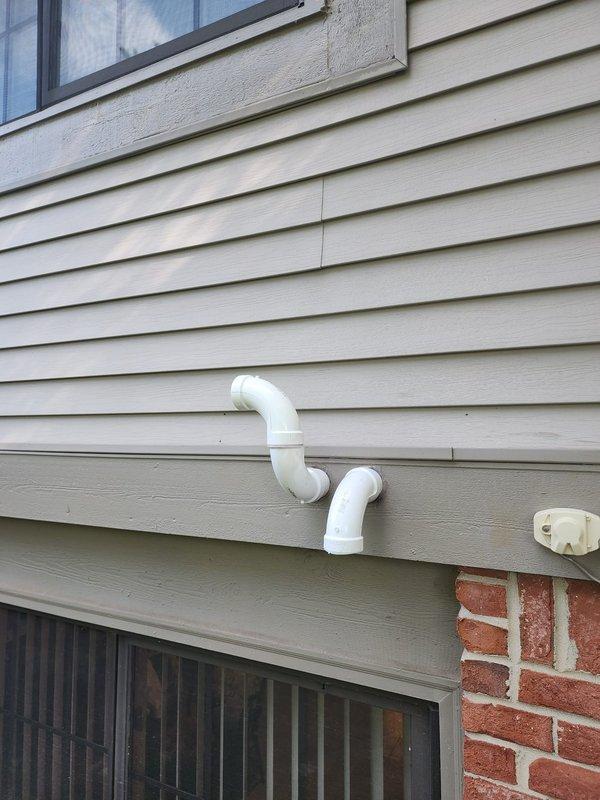 Completed full HVAC system installation including Lennox furnace, air conditioner, and S40 smart thermostat. Reinstalled existing humidifier and integrated with new system. Installed AC service disconnect box on exterior brick wall with proper conduit routing, established PVC venting through exterior siding for furnace exhaust and intake, and verified all electrical connections and refrigerant lines. System tested and operational.