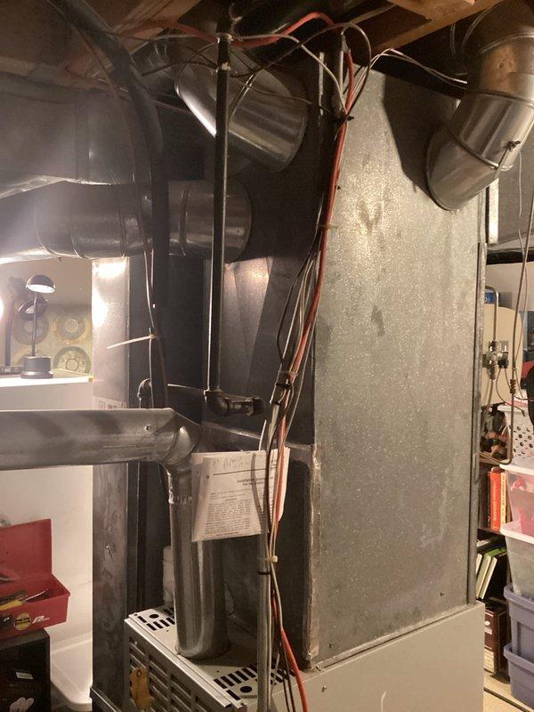 Conducted on-site estimate for replacement of non-operational 3-ton air conditioning unit and evaluated existing 30-year-old Carrier furnace for potential replacement. Assessed current HVAC system configuration in basement mechanical room, documented equipment specifications, ductwork connections, electrical service, and gas line routing to provide comprehensive replacement options for both single AC unit replacement and full system upgrade scenarios.