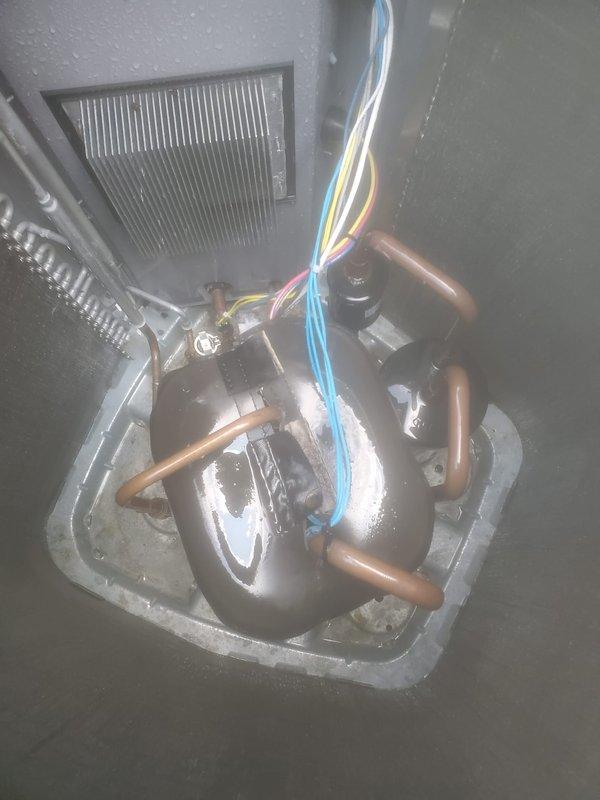 Completed comprehensive cooling season maintenance inspection on residential split system air conditioning unit. Performed visual inspection of indoor evaporator coil assembly, verified proper condensate drainage in drain pan, checked refrigerant line insulation integrity, and confirmed secure electrical connections at air handler. Inspected outdoor condenser unit, verified proper airflow through condenser coils, confirmed unit sitting level on concrete pad, and checked surrounding clearances meet manufacturer specifications for adequate ventilation and service access.