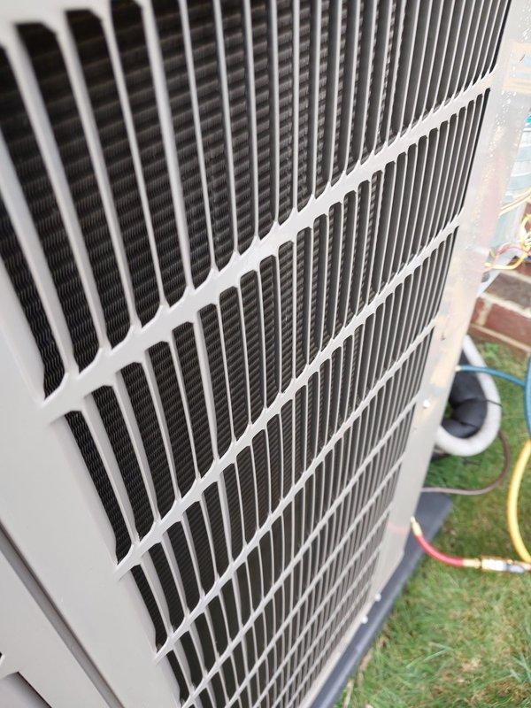 Completed scheduled preventive maintenance on residential air conditioning system. Inspected outdoor condensing unit, verified proper operation of compressor and associated refrigerant lines, checked condensate drain pan for proper drainage, and examined all electrical connections. All components found operating within normal parameters with no deficiencies noted.
