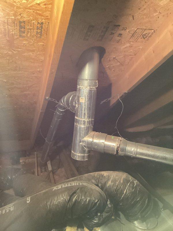 Conducted on-site evaluation for water heater replacement in attic installation. Assessed existing HVAC infrastructure, ductwork configuration, and accessibility constraints for future water heater installation scheduled for 3-5 day timeframe. Documented current mechanical space conditions, including structural joists, insulation, ventilation systems, and clearance requirements to ensure proper equipment placement and code compliance.