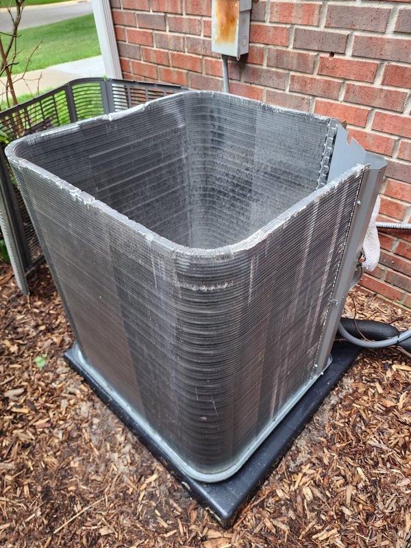 Completed routine cooling system maintenance on residential air conditioning unit. Performed comprehensive inspection of outdoor condenser unit, verified compressor operation, checked refrigerant line connections for proper insulation and signs of leakage, and confirmed electrical connections were secure. Unit found in good operating condition with clean coil fins and all components functioning within normal parameters.