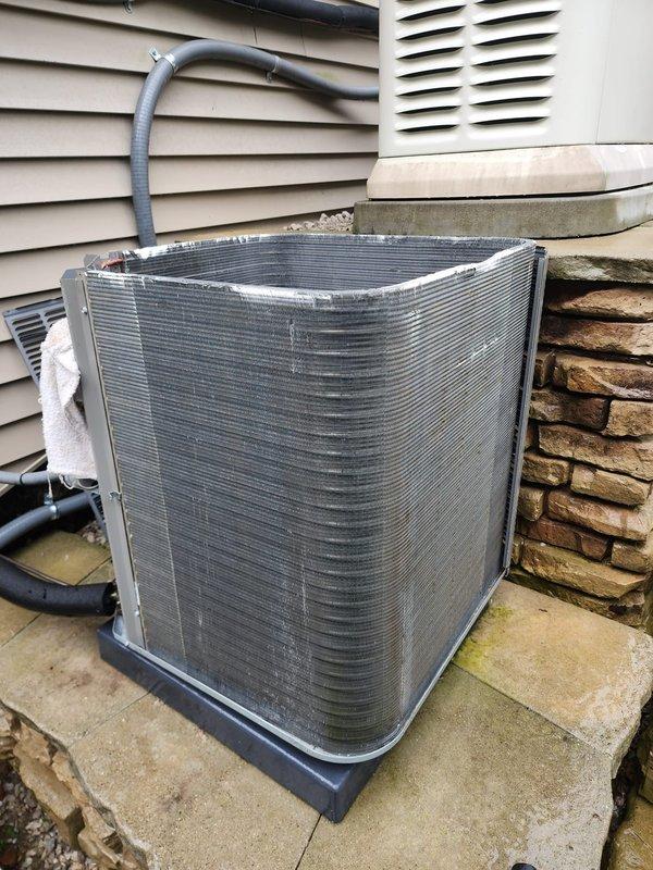 Completed preventive maintenance inspection on residential cooling system. Performed comprehensive evaluation of outdoor condenser unit including compressor, refrigerant lines, and heat exchanger coils, verifying proper operation and documenting equipment condition per Worry Free Service Agreement protocol.