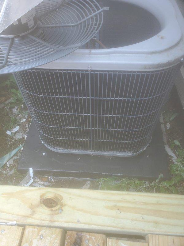 Completed scheduled cooling maintenance on residential air conditioning system. Performed comprehensive inspection of outdoor condenser unit and indoor evaporator assembly, verified refrigerant lines and connections are secure with no visible leaks, confirmed proper operation of compressor and fan motor components, and documented system condition with photographic evidence showing all major components functioning within normal parameters.