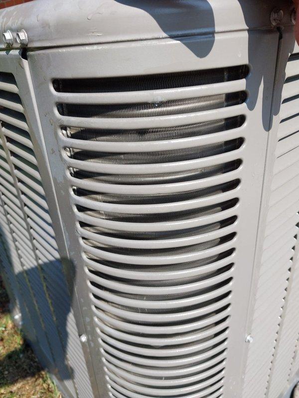 Completed routine air conditioning maintenance on residential cooling system. Performed system diagnostics using digital manifold gauge, recording operating pressures and temperatures to verify proper refrigerant charge and system performance. Inspected outdoor condenser unit, including heat exchanger coils and ventilation components. All readings within manufacturer specifications. System operating efficiently with no deficiencies noted.