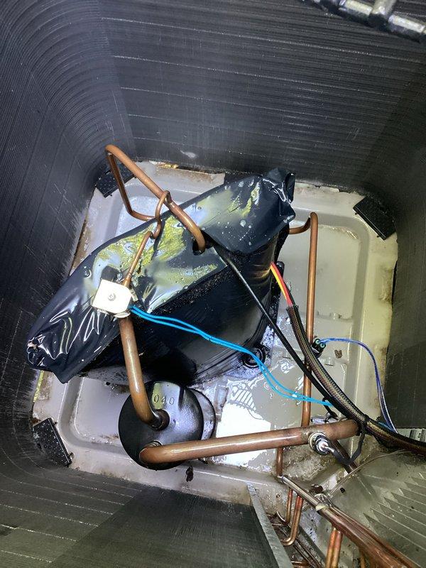 Completed comprehensive preventive maintenance on central AC system and mini-split unit, including inspection of evaporator coils, condensate drain pan, and refrigerant lines. Documented standing water in drain pan with debris accumulation and verified proper airflow through heat exchanger fins. All components inspected and system operational per manufacturer specifications.