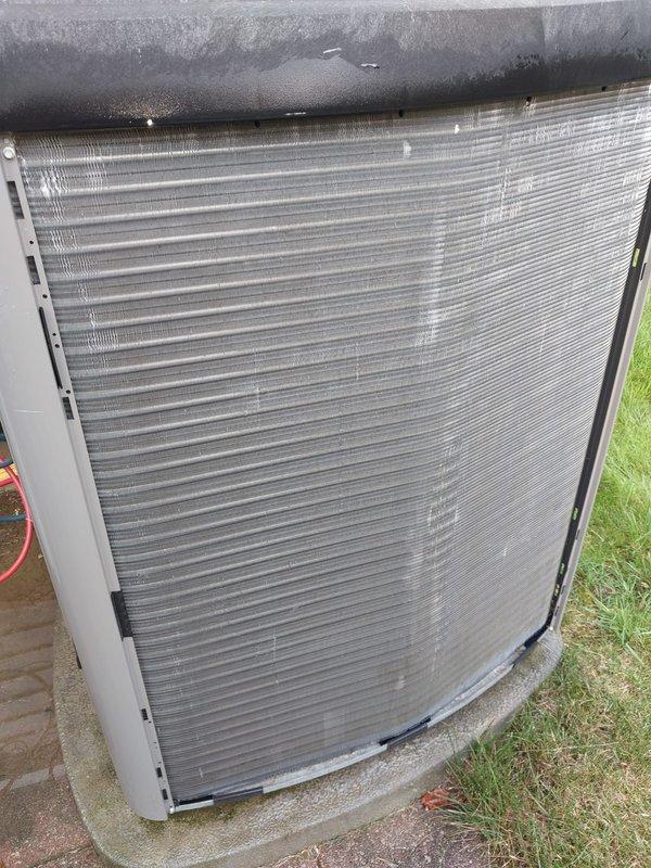 Completed scheduled air conditioning maintenance on residential cooling system. Performed comprehensive inspection of indoor air handler unit and outdoor condensing unit, including examination of ductwork, blower assembly, heat exchanger coils, and refrigerant lines. Documented system condition with photographic evidence showing proper operation and normal condensation within the air handler. All components found functioning within manufacturer specifications with no immediate repairs required.