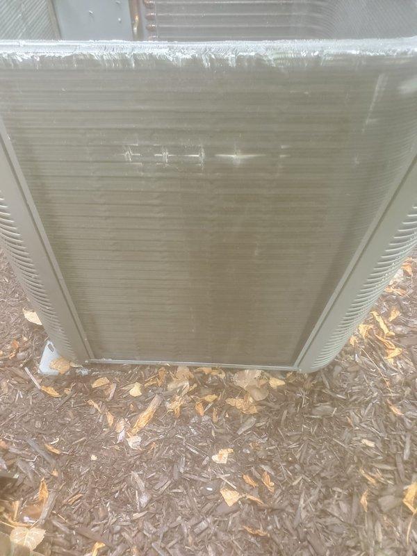 Completed preventive maintenance service on two residential outdoor air conditioning units. Performed comprehensive tune-up procedures on both condensers, including inspection of electrical components, refrigerant levels, and operational testing. Unit one (Bryant brand, 5 years old) and unit two (3 years old) were both serviced according to manufacturer specifications. Observed frost accumulation on one unit during inspection, indicating normal operation under ambient conditions at time of service. All systems tested and confirmed operational with no deficiencies noted.