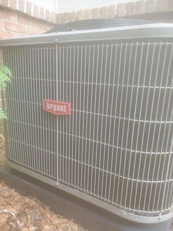 Completed preventive maintenance service on two residential outdoor air conditioning units. Performed comprehensive tune-up procedures on both condensers, including inspection of electrical components, refrigerant levels, and operational testing. Unit one (Bryant brand, 5 years old) and unit two (3 years old) were both serviced according to manufacturer specifications. Observed frost accumulation on one unit during inspection, indicating normal operation under ambient conditions at time of service. All systems tested and confirmed operational with no deficiencies noted.