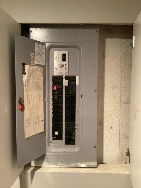 Conducted comprehensive site assessment for generator installation estimate at residential property. Documented existing electrical infrastructure including main service panel with digital control unit and dual-row breaker configuration, exterior meter assembly with associated disconnect equipment, and current utility connections. Photographed electrical system components, conduit routing pathways, and available installation locations to develop accurate generator integration proposal and determine required materials for proper transfer switch installation and code-compliant electrical connections.