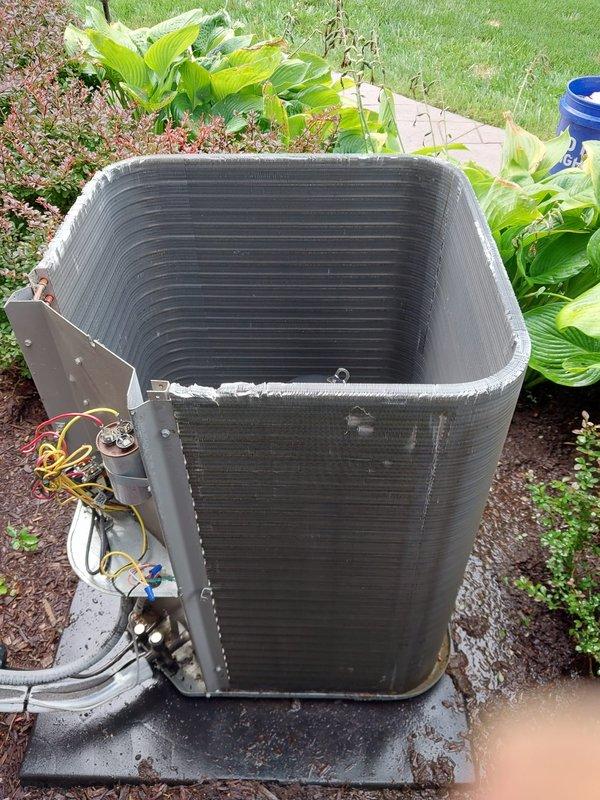 Completed preventive maintenance on two residential air conditioning systems as part of Worry Free Service Agreement coverage. Performed comprehensive inspection of both outdoor condenser units, including visual examination of electrical components, capacitors, refrigerant lines, and compressor assemblies. Verified proper operation of all system components, checked copper line connections for integrity, and documented equipment condition through photographic records for maintenance history.