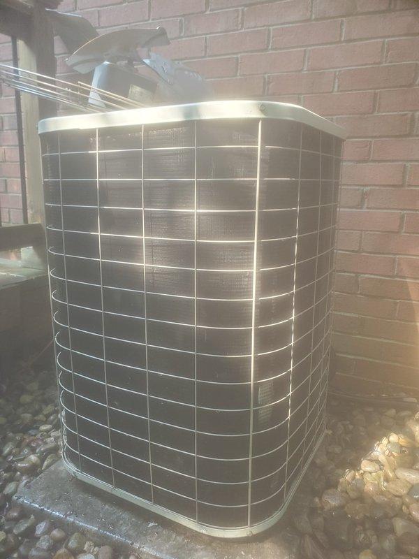 Completed scheduled cooling maintenance under Worry Free Service Agreement. Performed comprehensive system inspection of outdoor condensing unit and indoor air handler components, including condensate drain pan assessment which showed sediment accumulation and proper drainage function with condensate pump operating normally. All equipment found operating within manufacturer specifications with no immediate service needs identified.
