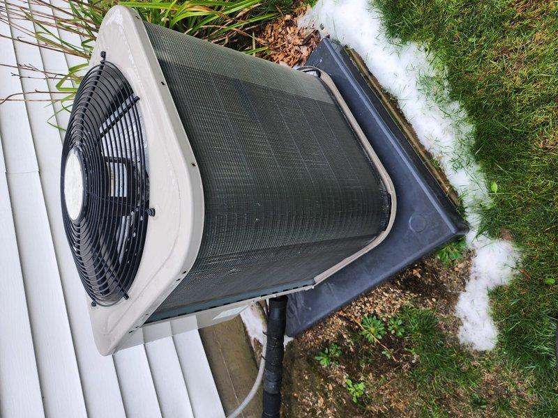 Completed routine preventive maintenance on residential air conditioning system. Performed comprehensive inspection of outdoor condenser unit, including visual assessment of cabinet condition, protective grilles, and mounting pad. Removed top access panel to inspect internal components, including compressor, electrical connections, refrigerant lines, and copper coil assembly. Verified proper wire connections, checked for signs of wear or damage, and confirmed unit readiness for cooling season. System operational with no deficiencies noted.