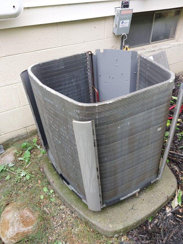 Completed preventive maintenance on residential split-system air conditioning unit during scheduled 10A-12P service window. Performed comprehensive inspection of outdoor condenser unit, verified proper compressor operation, checked refrigerant line connections and insulation integrity, confirmed electrical disconnect functionality, and documented equipment condition through photographic records. All components found operating within normal parameters with unit ready for continued cooling season operation.