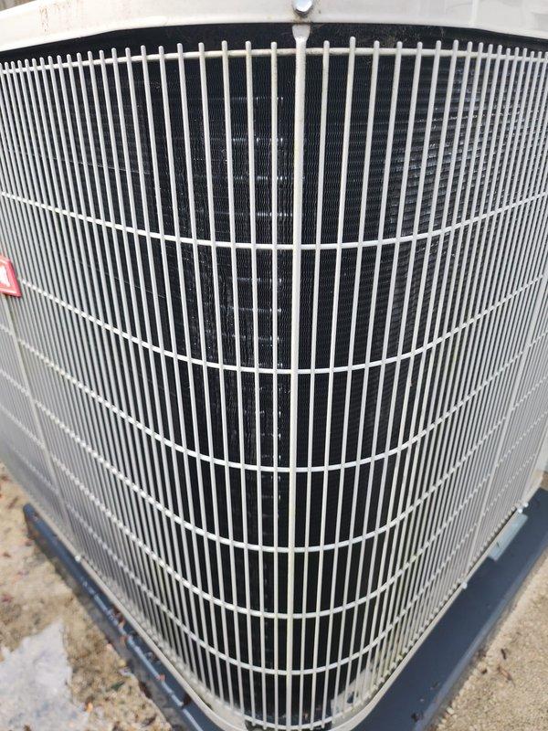 Completed preventive maintenance inspection on outdoor condensing unit as part of cooling season service agreement. Performed comprehensive system evaluation including visual inspection of condenser coils, compressors, refrigerant lines, electrical connections, and fan operation. Unit found to be in good operating condition with all components functioning properly and no immediate service needs identified.