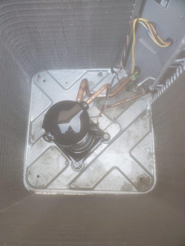Completed scheduled preventative maintenance on residential air conditioning system under Worry Free Service Agreement. Performed comprehensive tune-up including inspection of outdoor condenser unit with ribbed metallic exterior and indoor air handler components. Verified proper operation of compressor, examined refrigerant lines for leaks or damage, checked electrical connections and wiring integrity, and assessed overall system condition. Both outdoor and indoor units showed normal operational wear with dust accumulation typical for active systems. All components functioning within normal parameters with no issues identified requiring immediate attention.