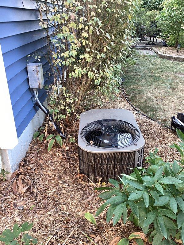 Completed comprehensive estimate for full HVAC system replacement including both furnace and air conditioning unit. Existing outdoor condensing unit evaluated and documented, showing typical wear consistent with system age. Air conditioning system currently operational but diagnosed with slow refrigerant leak requiring ongoing monitoring or replacement. Indoor furnace unit confirmed to be over 20 years old, approaching end of expected service life. Provided detailed replacement options for complete heating and cooling system upgrade, including equipment specifications, installation scope, and available financing programs for homeowner consideration.