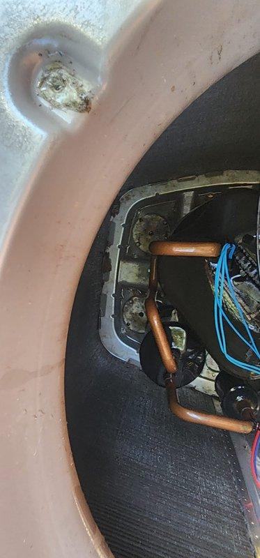 Completed seasonal cooling maintenance on residential outdoor condensing unit. Performed visual inspection of exterior cabinet, confirmed fan operation, and inspected internal components including evaporator coil, refrigerant lines, and electrical connections. Unit operating within normal parameters with no immediate service needs identified.