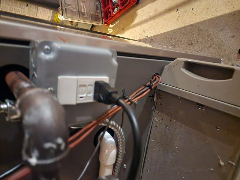 Completed full HVAC system installation including Lennox furnace, air conditioning unit, and S40 smart thermostat with refrigerant line connections and electrical integration. All equipment tested and operational, with copper line sets properly insulated and secured per manufacturer specifications.